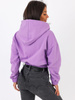 Dresowa krótka bluza z kapturem liliowa b30 kk01