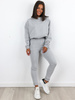 Dresowy komplet bluza + dopasowane spodnie szary a270 k01