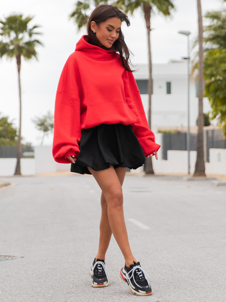 Mini SPÓDNICA bombka czarna X60 k01