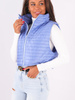 Pikowana kamizelka w pasy baby blue b235