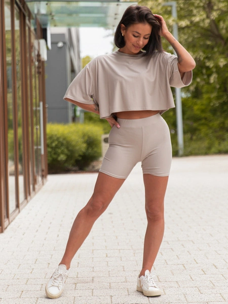 Dopasowane KOLARKI spodenki z wiscozy stone X200 k01