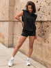 Dopasowane KOLARKI krótkie spodenki z lycry czarne X155 k01