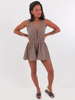 MUŚLINOWY KOMBINEZON KRÓTKIE SPODENKI cappuccino B76 k01