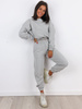 Dresowy komplet bluza + spodnie o luźnym kroju szary a267 k01
