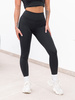 FITNESS / SIŁOWNIA / JOGA dopasowane SPODNIE legginsy z wysokim stanem czarne F102