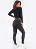 LEGGINSY Z KIESZENIAMI czarne B158 kk01