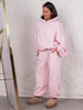 Dresowe bawełniane SPODNIE baggy baby pink E643