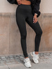 Obcisłe LEGGINSY z lycry czarne E361 k01