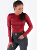 BLUZKA KLASYCZNE BODY BASIC bordowe B164 kk01
