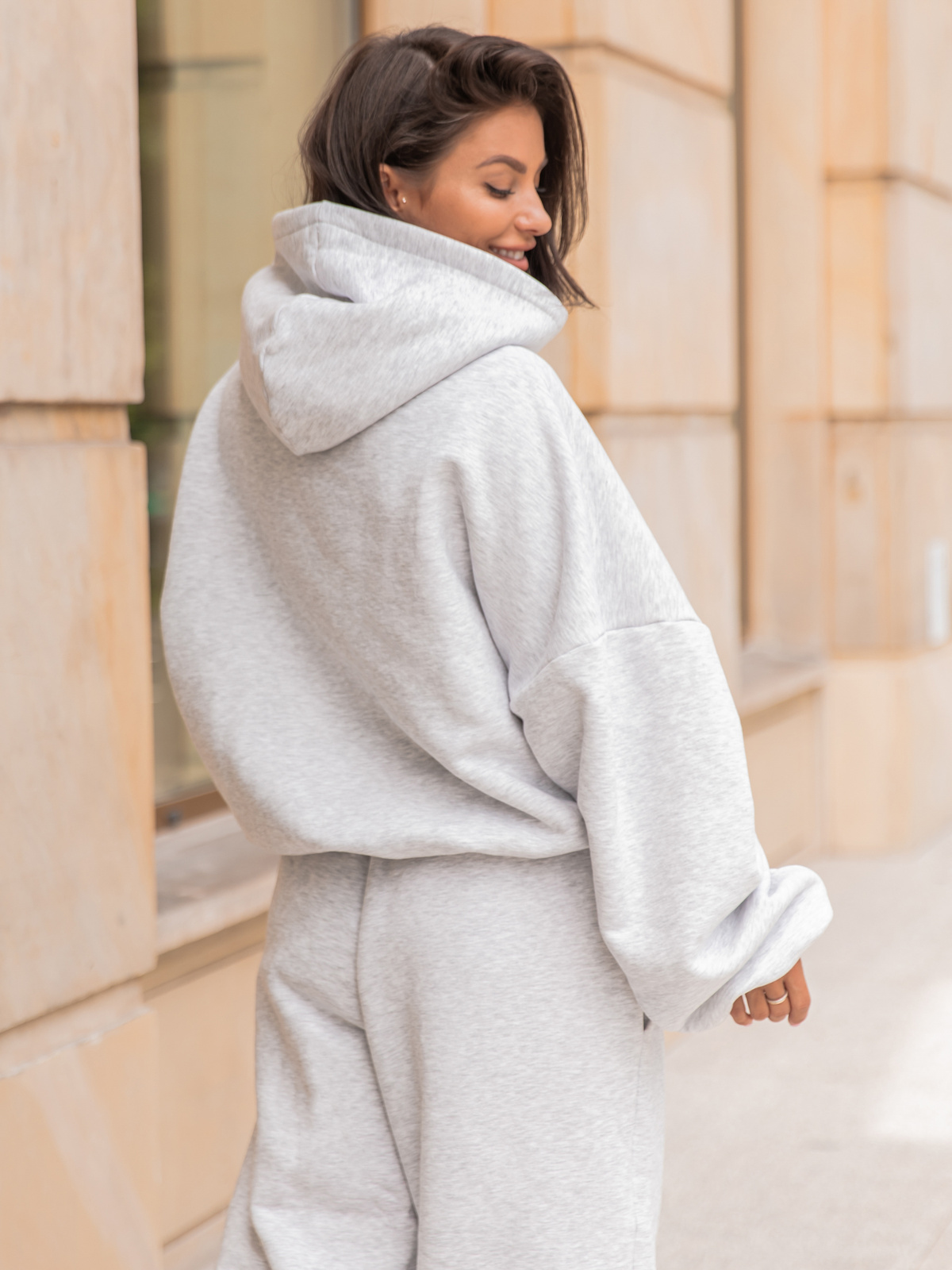 Bluza E644 Szary Melanz