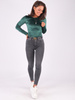 Welurowa bluzka body zielone b203 k01