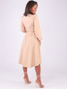 ASYMETRYCZNA SUKIENKA WIĄZANA W PASIE beżowa B191 k01