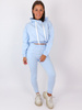 Dres komplet bluza z kapturem+spodnie baby blue a60 k01