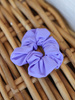 GUMKA szeroka do włosów scrunchie z lycry liliowa S112