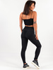 Elastyczne legginsy z efektem push up czarne D147 k01