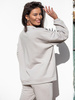Bawełniana BLUZA dresowa bez kaptura stone E8 k01