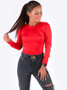 BLUZKA KLASYCZNE BODY BASIC czerwone B164 kk01