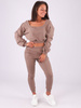 Dres komplet  bluza+spodnie cappuccino b206 k01