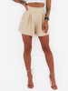 Eleganckie krótkie spodenki szorty beżowe c203 k01