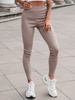 Dopasowane bawełniane SPODNIE LEGGINSY push up cappuccino D525 k01