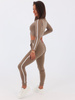 Dresowy komplet z lampasem top+spodnie cappuccino b55 k01