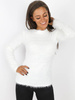 SWETER FLUFFY biały X173 k01
