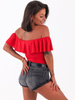 Bluzka hiszpanka czerwona b93 kk01