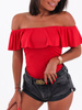 Bluzka hiszpanka czerwona b93 kk01