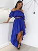 ZWIEWNY KOMPLET BOHO TOP+SPÓDNICA chabrowy X77 k01